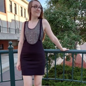 Black Suspender Pencil Skirt!